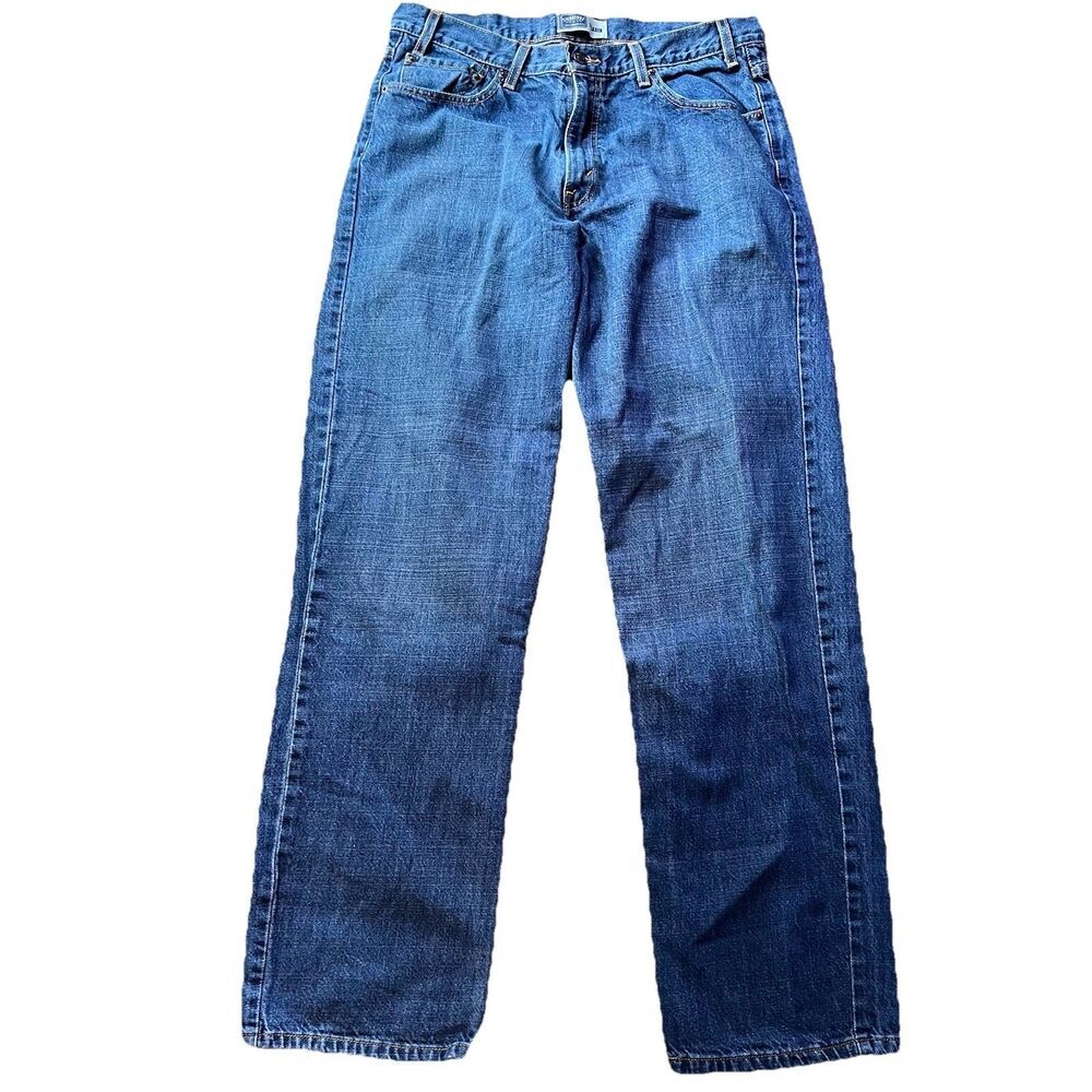 Levi's Signature Relaxed Medium Wash Denim Blue Jeans Men's 36x34